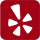 Red Yelp icon logo